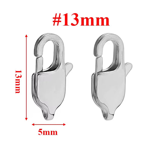 Broche Langosta Acero Natural 13x4mm - 10pcs