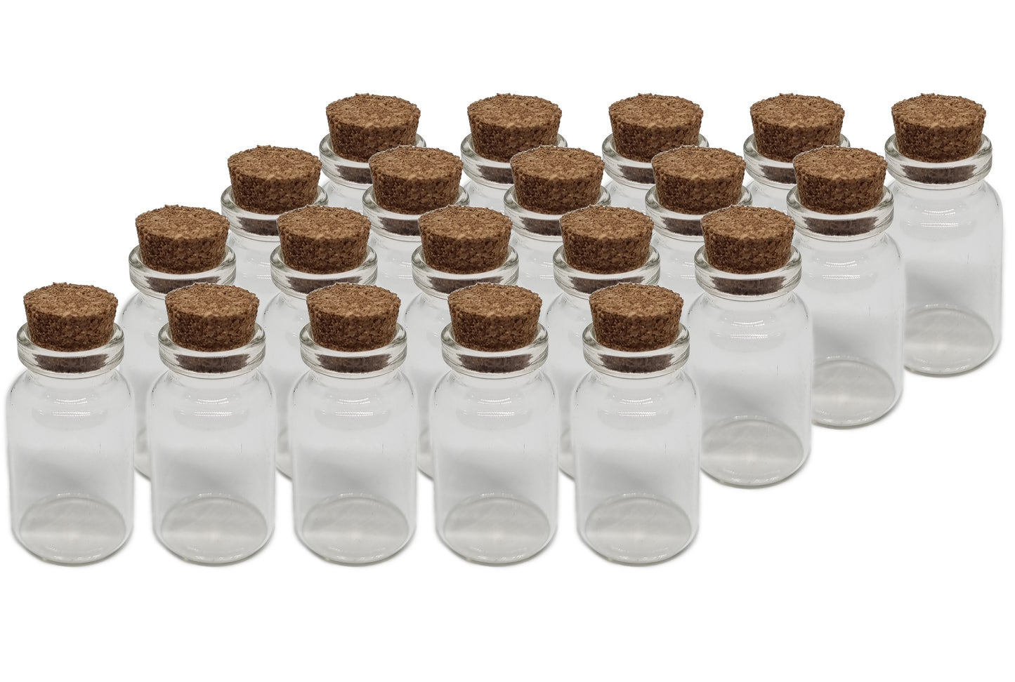 Pack 20 Frascos Pequeños De Vidrio Con Tapa 2x4cm 10ml