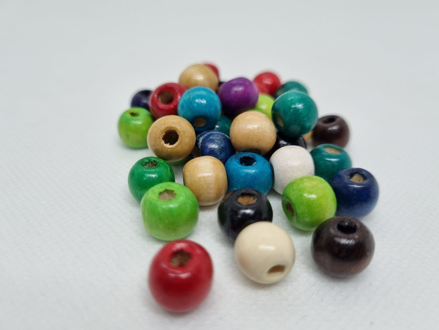 Cuentas de Madera 6mm 500 gramos