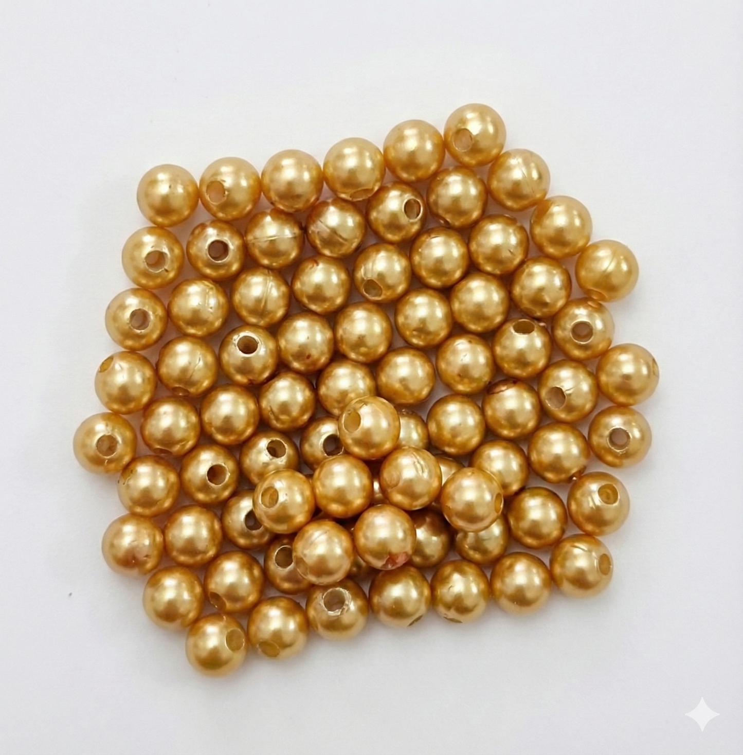 Perlas Doradas Plásticas - 40gr