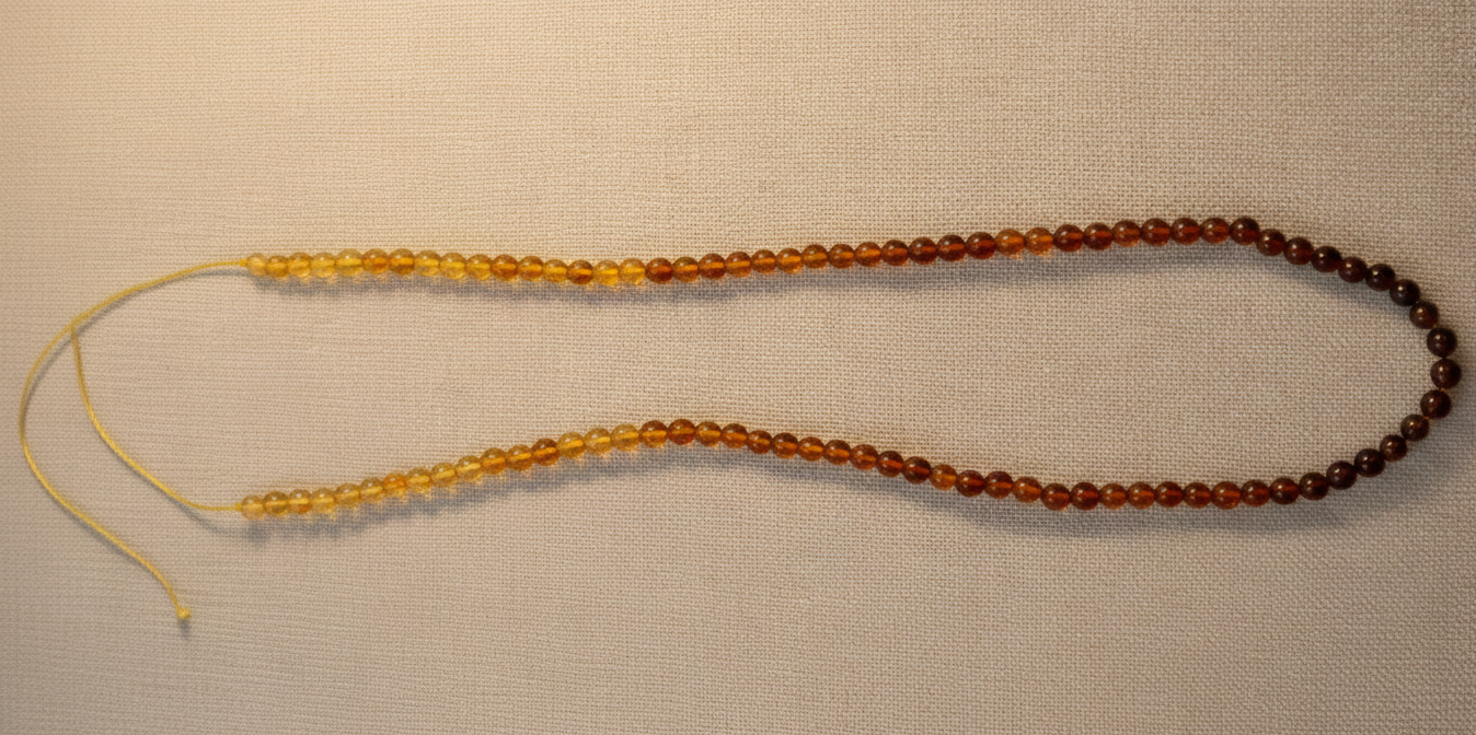 Tira de Ambar Baltico en Bolitas 4mm