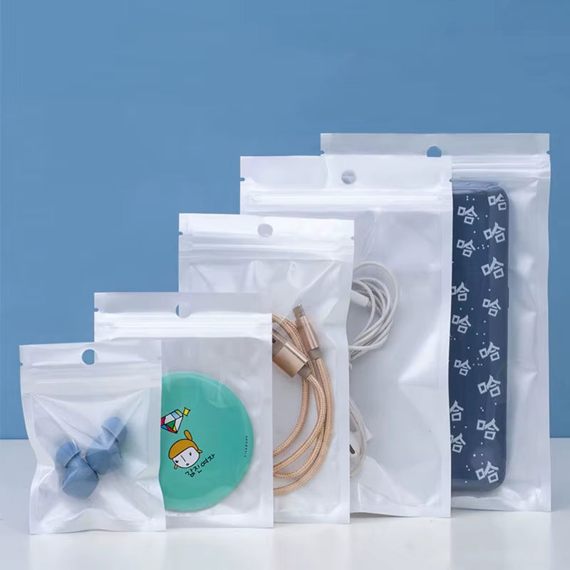 Bolsa Con Cierre Hermético Fondo Blanco 7x10cm - 100 Unid