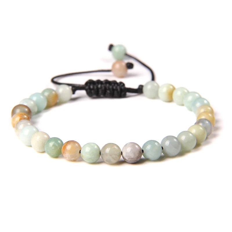 Pulsera Tejida Amazonita 6mm