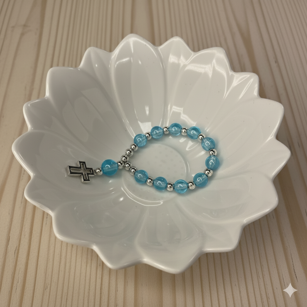 Pack 12 Denarios Celeste Con Plateado