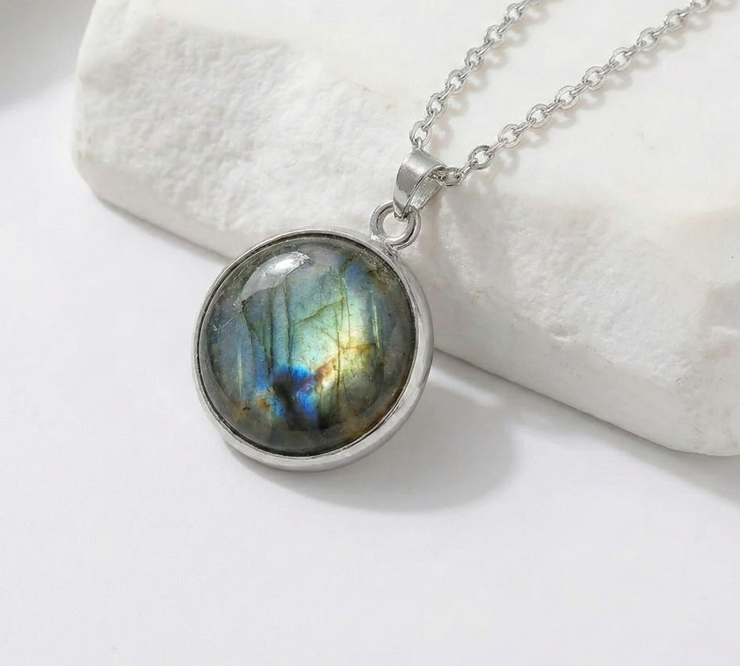 Base Redondo Camafeo Cabujón De Acero 16mm