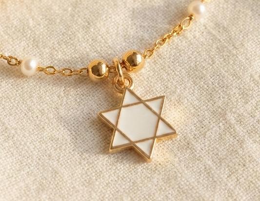 Dije Estrella de David Blanca 12x17mm