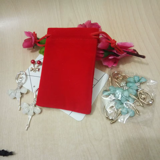 10 Bolsas de Terciopelo 10x14cm