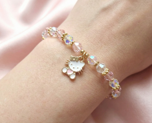 Dije Hello Kitty Rosa 12x15mm