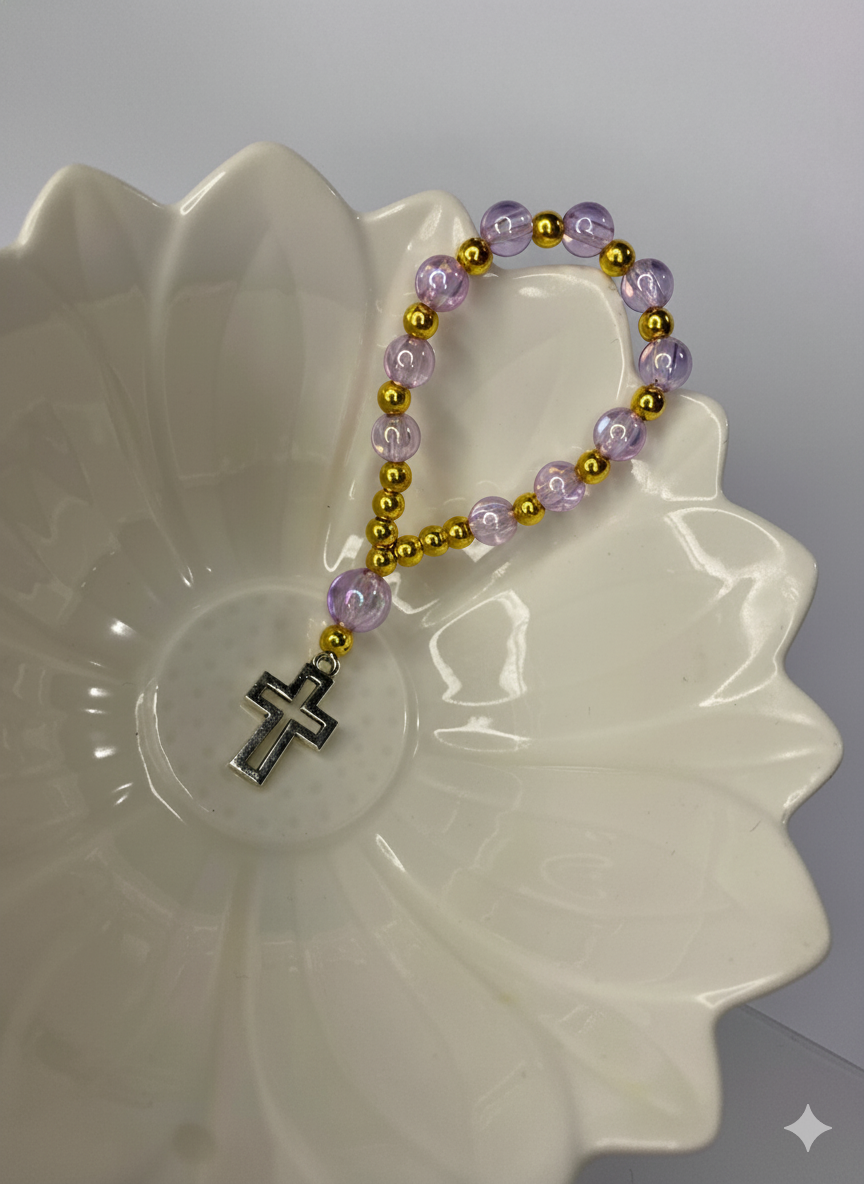 Pack 12 Denarios Lila Con Dorado