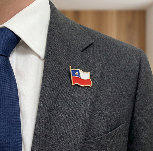 Pin Bandera de Chile 20x20mm