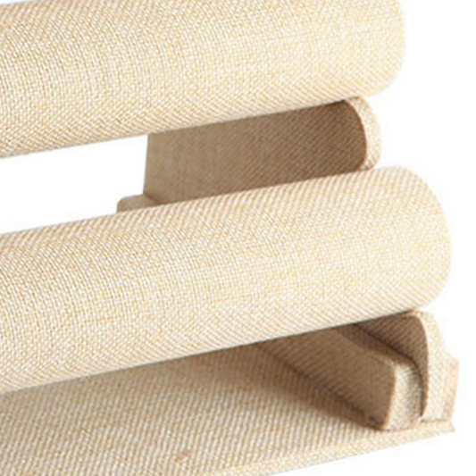 Exhibidor De Pulsera Arpillera 3 Niveles