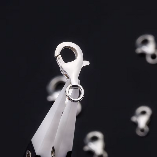 Broche Langosta 9mm Plata 925 - 1 Unid.