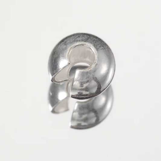 Tapanudo Cierre Media Luna 2.5mm Plata 925 - 10 Unid.