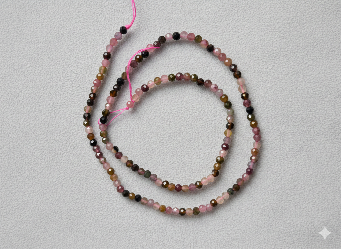 Turmalina de Colores Micro Facetada 3mm