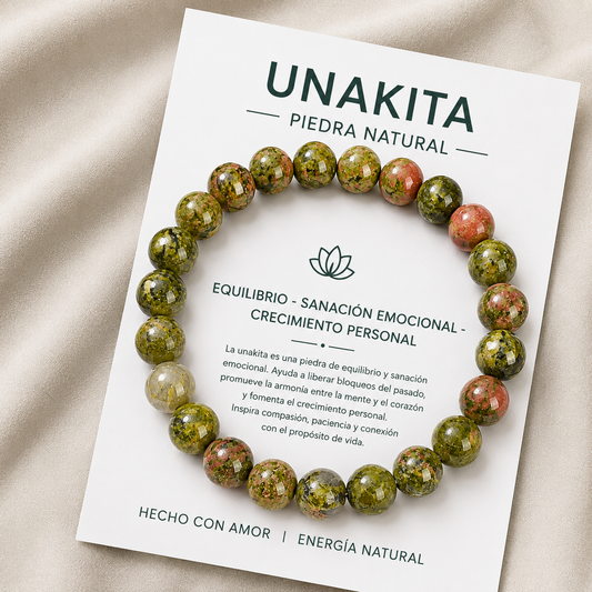 Pulsera Elasticada Unakita 8mm