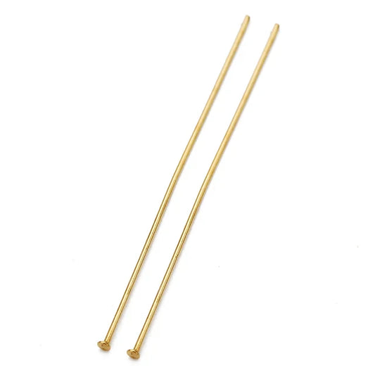 Vastagos Con Tope Acero Dorado 100 Unid.