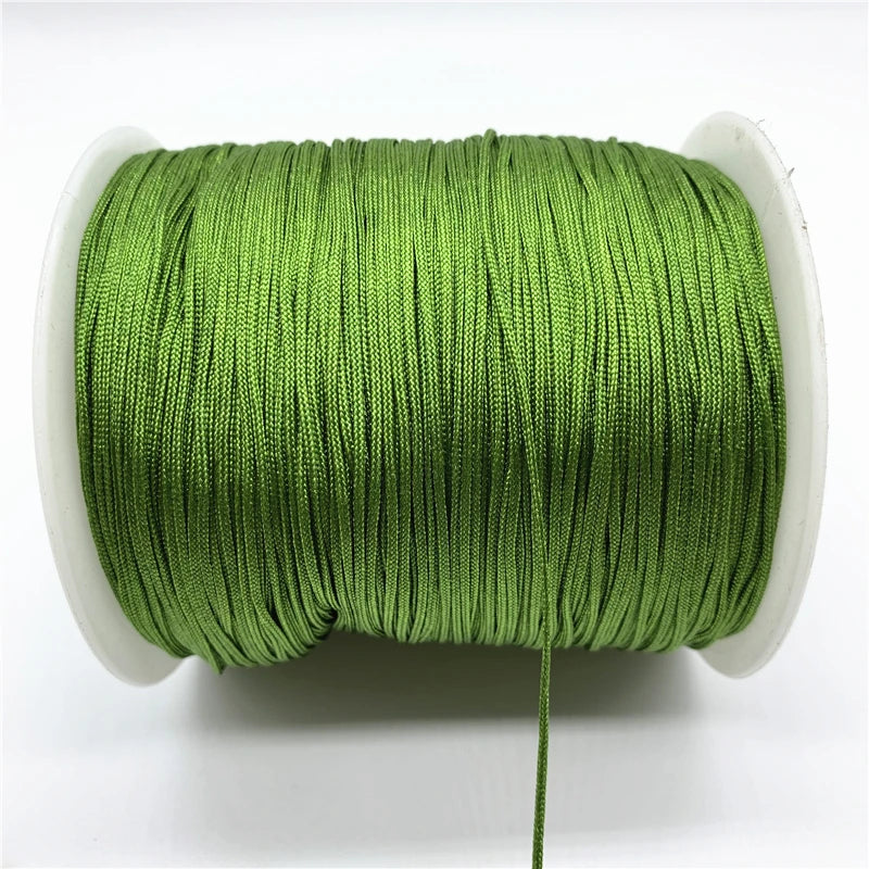 Hilo Tripolino (Chino) 0.8mm Verde Militar - 90 Metros