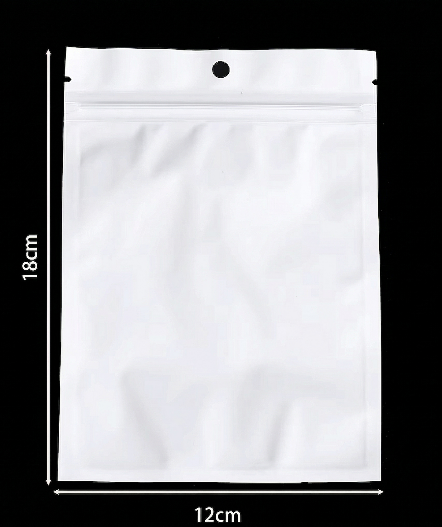 Bolsa Con Cierre Hermético Fondo Blanco 12x18cm - 100 Unid
