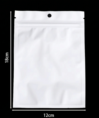 Bolsa Con Cierre Hermético Fondo Blanco 12x18cm - 100 Unid
