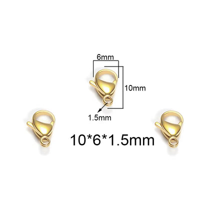 Broche Acero Dorado de 1cm