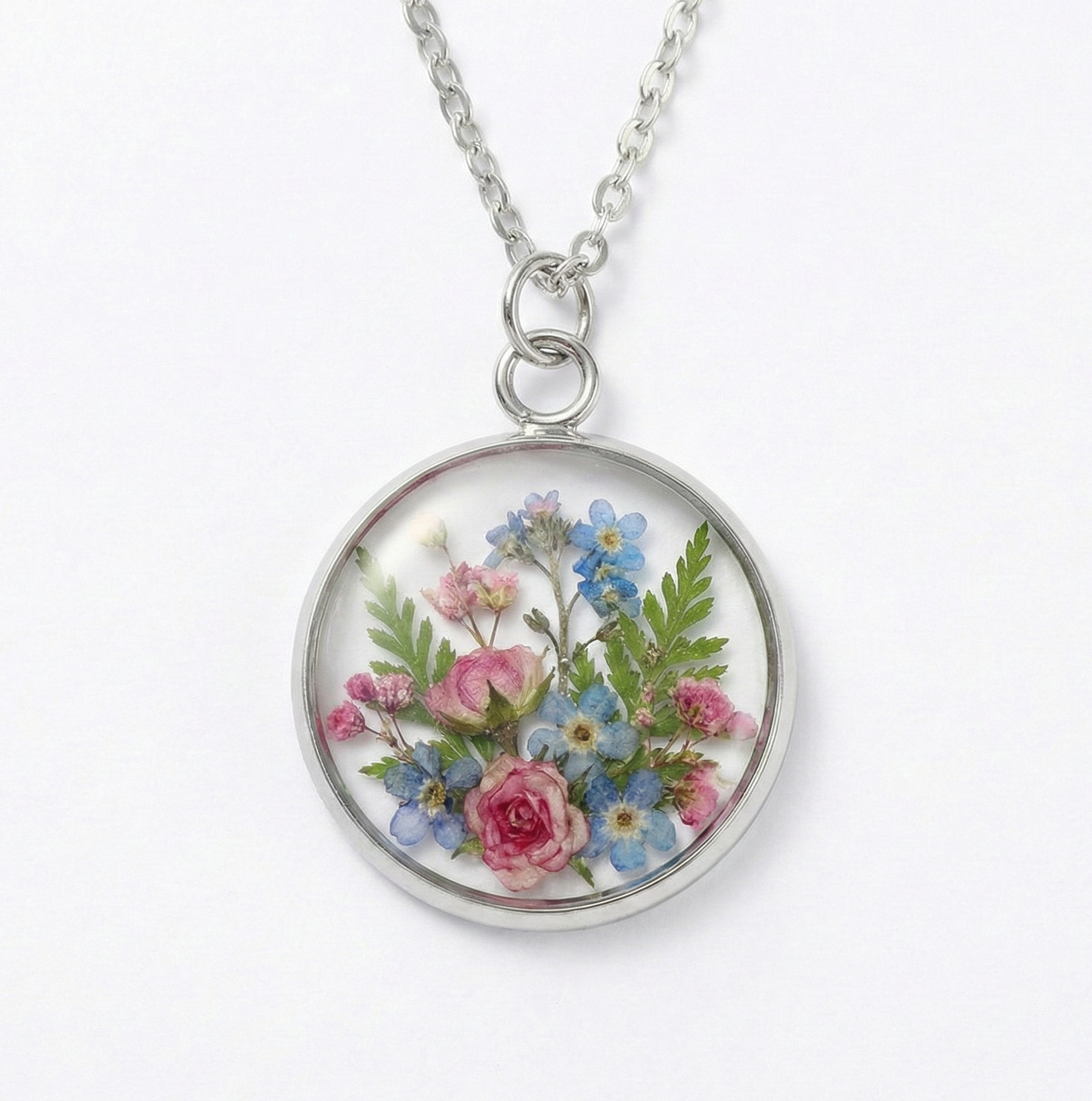 Base Redondo Camafeo Cabujón De Acero 25mm