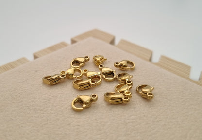 Broche Acero Dorado de 1cm