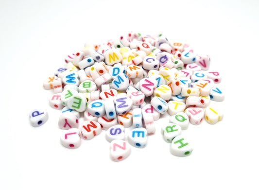 Letras Corazones Blanco Multicolor 500g