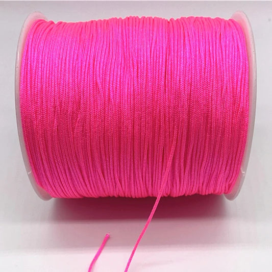Hilo Tripolino (Chino) 1mm Rosa Neon - 90 Metros