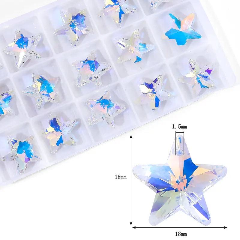 Figuras de Cristal Tornasol 1.4cm - Unidad