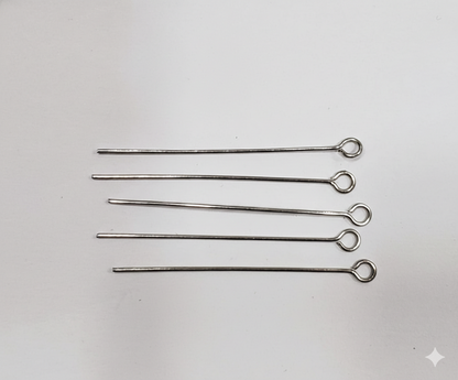 Vastagos Acero Natural Con Argolla 4cm