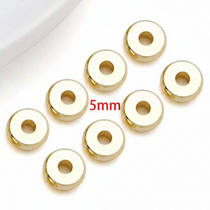 Separador Tipo Dona Acero Dorado 5mm