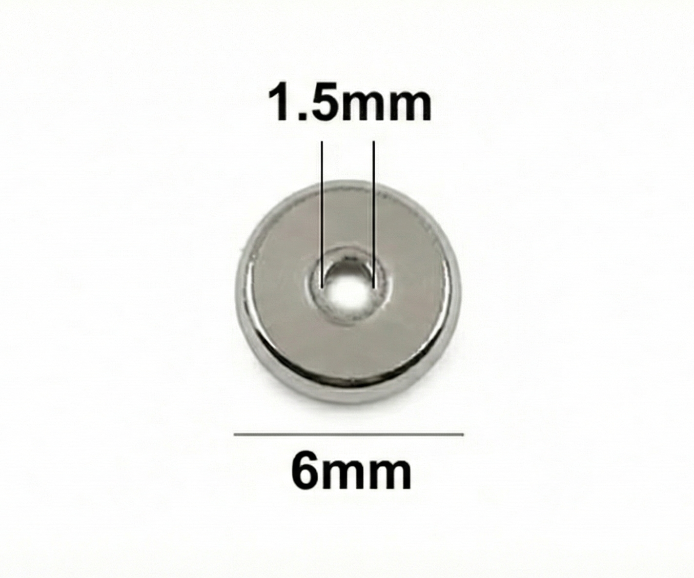 Separador Tipo Dona Acero 6mm