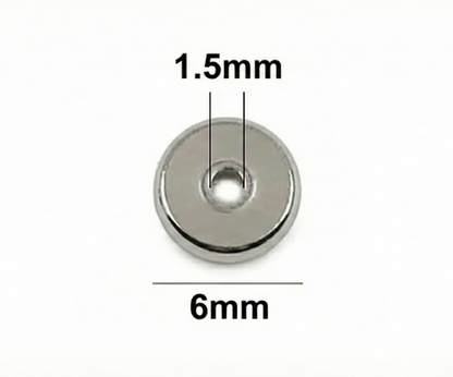 Separador Tipo Dona Acero 6mm