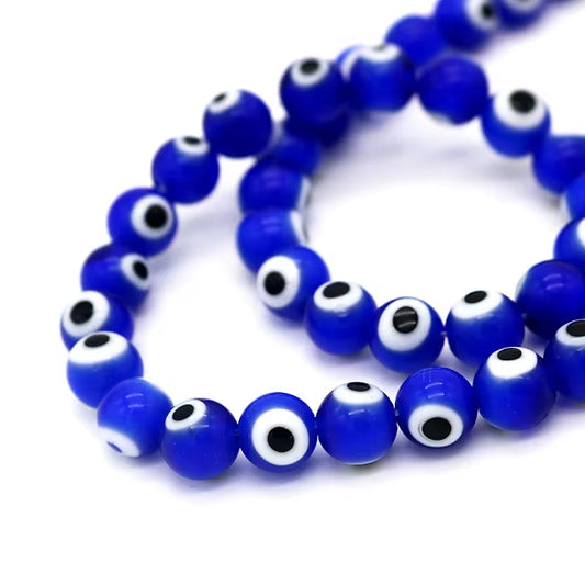 Ojo Turco Azul 6mm - 60 PCS