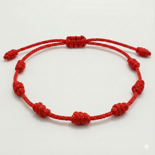 Pulseras Rojas 7 Nudos