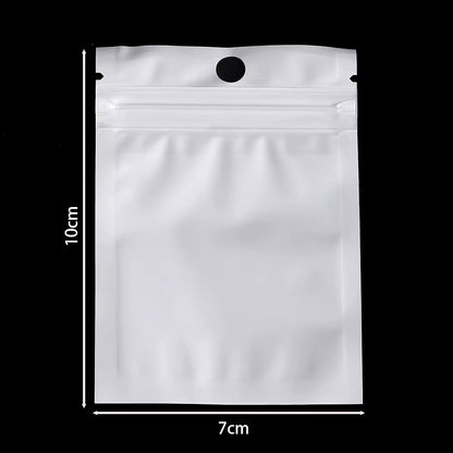 Bolsa Con Cierre Hermético Fondo Blanco 7x10cm - 100 Unid