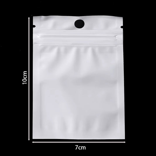 Bolsa Con Cierre Hermético Fondo Blanco 7x10cm - 100 Unid