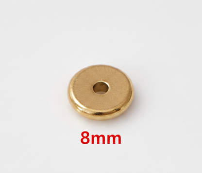 Separador Tipo Dona Acero Dorado 8mm