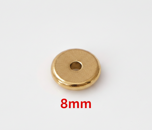 Separador Tipo Dona Acero Dorado 8mm