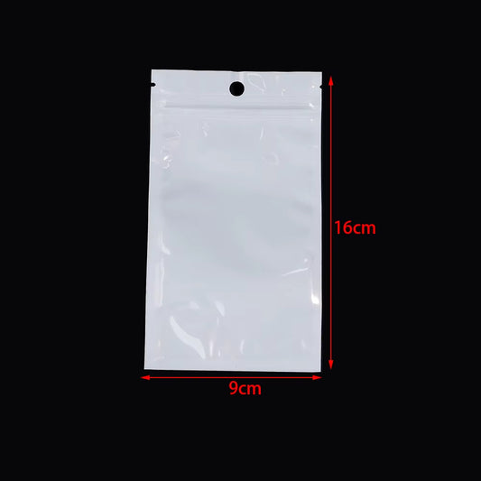 Bolsa Con Cierre Hermético Fondo Blanco 9x16cm - 100 Unid