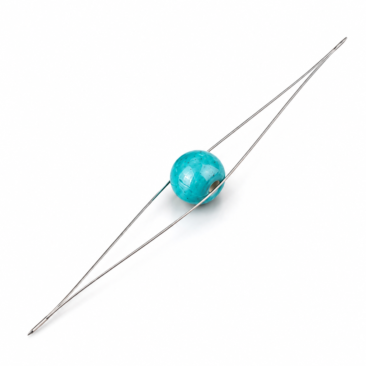 Aguja Mostacillera De Acero 12cm - 2pcs