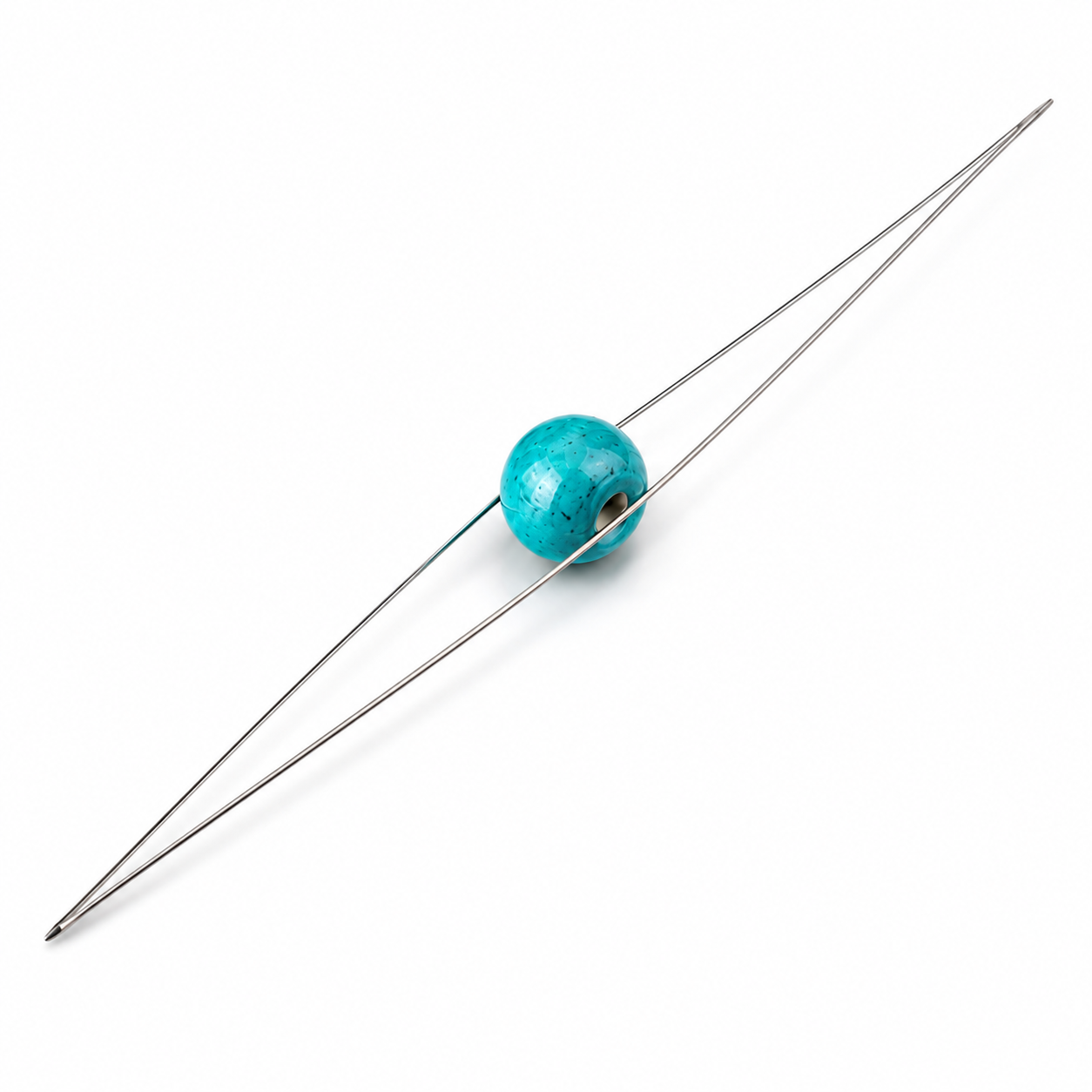 Aguja Mostacillera De Acero 10cm - 2pcs