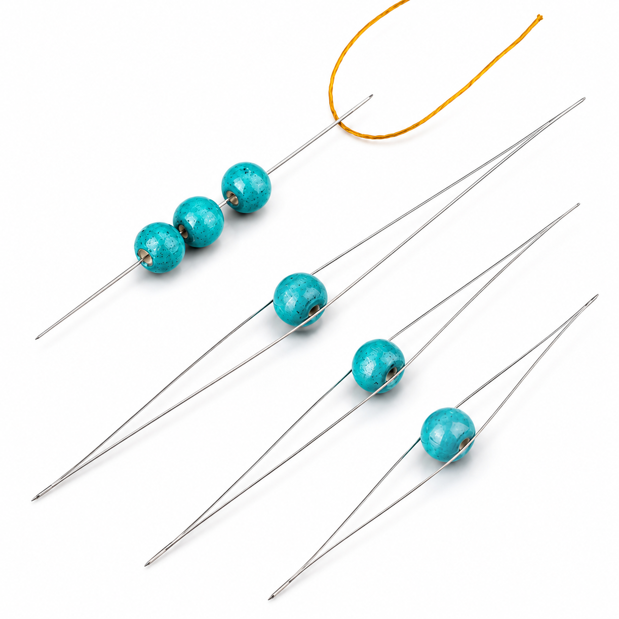 Aguja Mostacillera De Acero 12cm - 2pcs