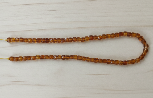 Tira de Ambar Baltico en Cubos 6mm