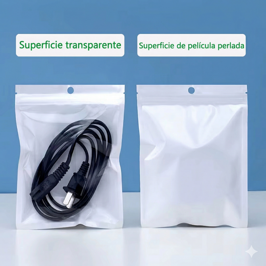 Bolsa Con Cierre Hermético Fondo Blanco 12x18cm - 100 Unid