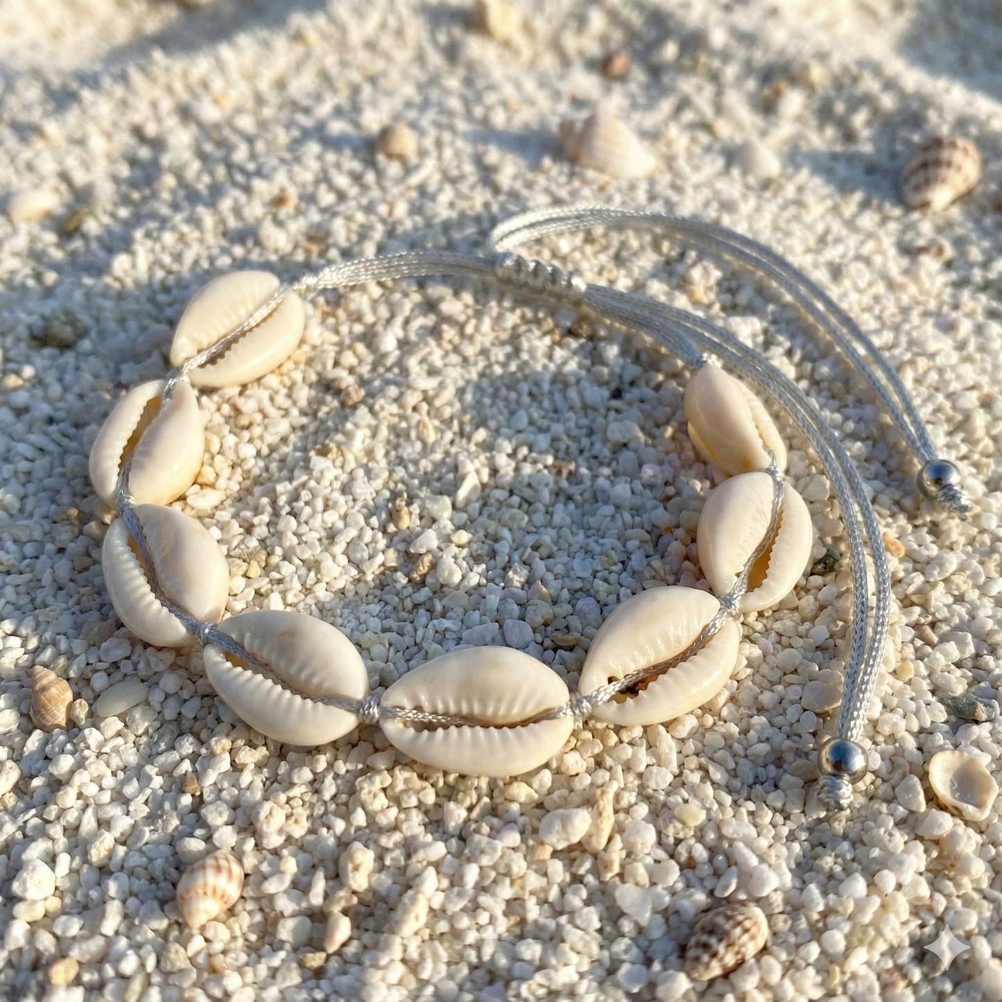 Pulsera de Conchas Con Nudo