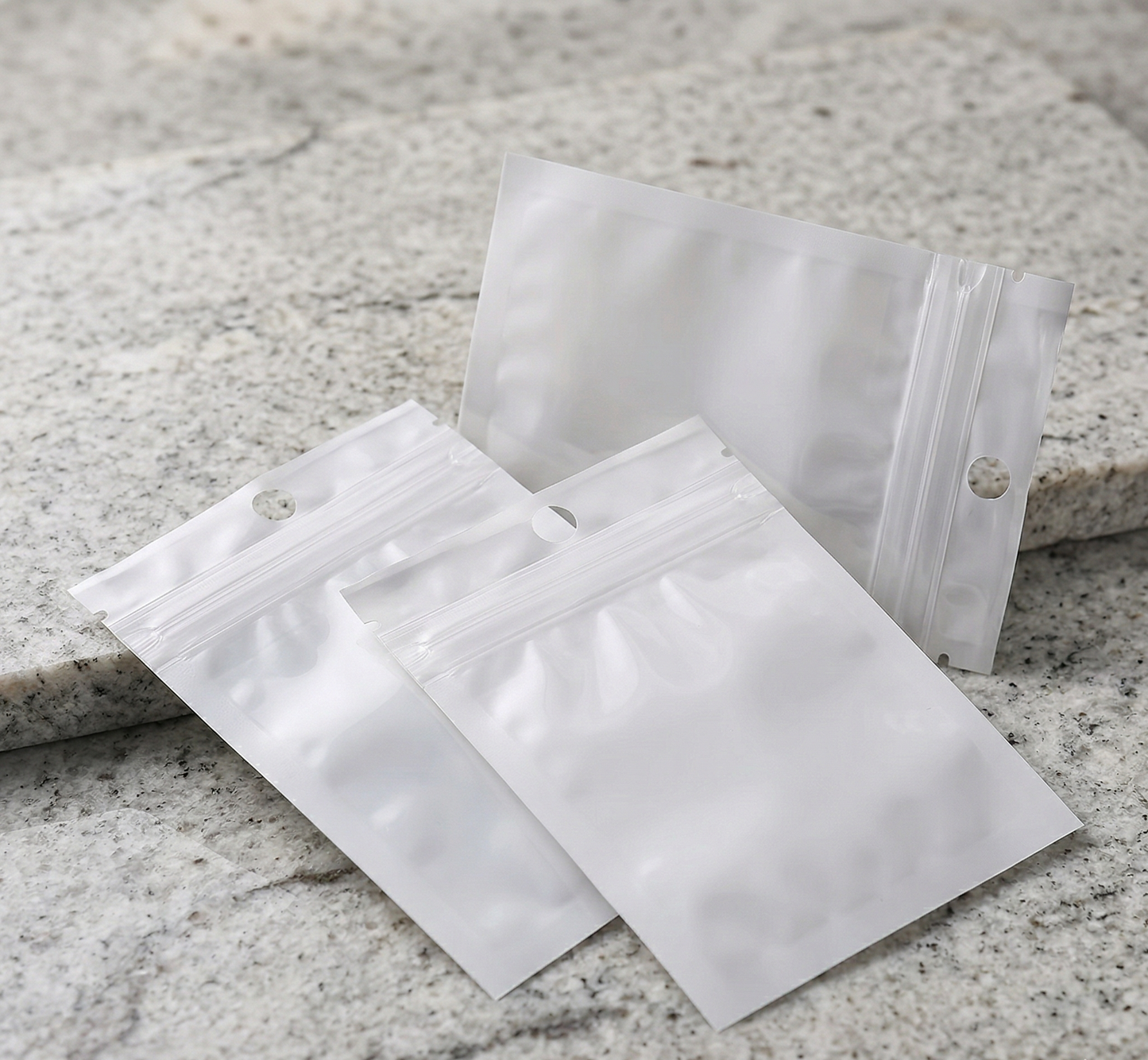 Bolsa Con Cierre Hermético Fondo Blanco 9x16cm - 100 Unid