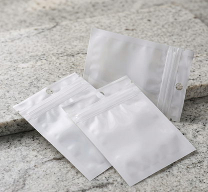 Bolsa Con Cierre Hermético Fondo Blanco 9x16cm - 100 Unid