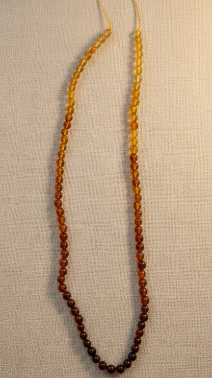 Tira de Ambar Baltico en Bolitas 4mm