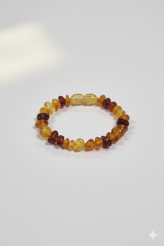 Pulsera de Ámbar Báltico Niño(a) 12cm